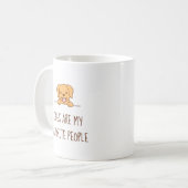 Niedlicher Labrador Hund Peeking oben Zitat Kaffeetasse (Vorderseite Links)