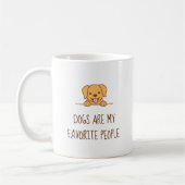 Niedlicher Labrador Hund Peeking oben Zitat Kaffeetasse (Links)