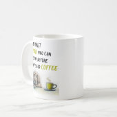 Niedlicher Labrador-Kaffeesüchtiger Kaffeetasse (Vorderseite Links)