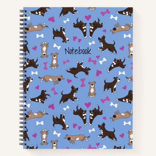 Niedlicher Labrador mit benutzerdefiniertem Text, Notizblock (Vorderseite)