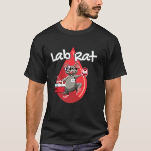 Niedlicher Labrador Rat Blood Bank Medizintechnike T-Shirt (Vorderseite)