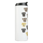 Niedlicher Labrador Retriever Dog Art Individuelle Thermosbecher (Nach links gedreht)