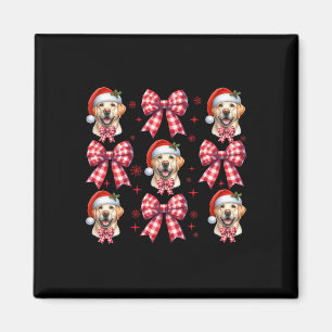 Niedlicher Labrador Retriever Dog Red Kariert Coqu Magnet