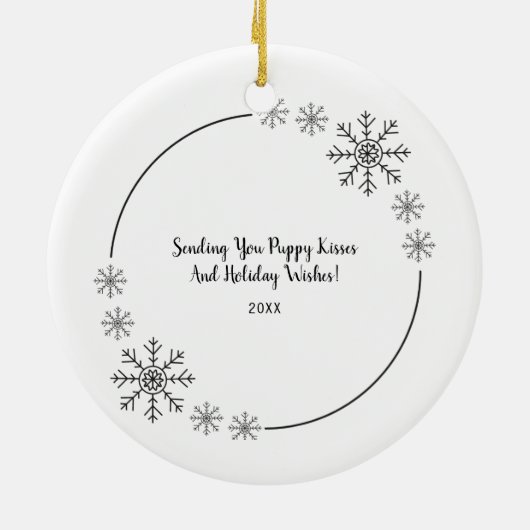 Niedlicher Labrador Retriever Keramik Ornament (Hinten)