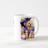 Niedlicher Labrador Retriever mit halloween Bonbon Kaffeetasse (VorderseiteRechts)