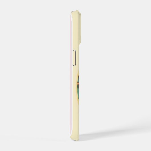 Niedlicher Labrador Retriever Pastell Lines Cotatt iPhone 15 Hülle (Rechte Seite)