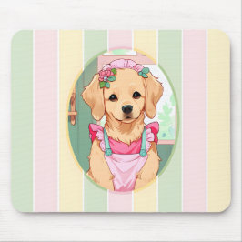 Niedlicher Labrador Retriever Pastell Lines Cotatt Mousepad