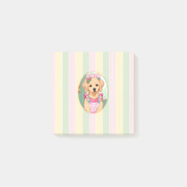 Niedlicher Labrador Retriever Pastell Lines Cotatt Post-it Klebezettel