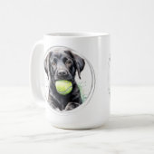 Niedlicher Labrador Retriever Puppy Dog Kaffeetasse (Vorderseite Links)