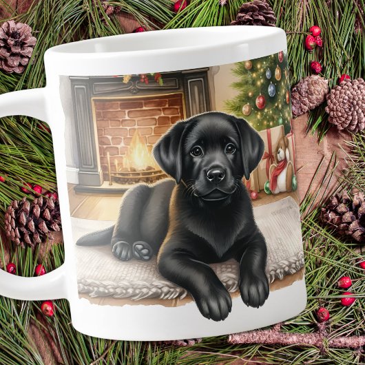 Niedlicher Labrador Retriever Weihnachtsferien Wel Jumbo-Tasse