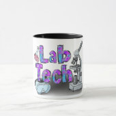 Niedlicher Labrador Tech Tasse (Zentrum)
