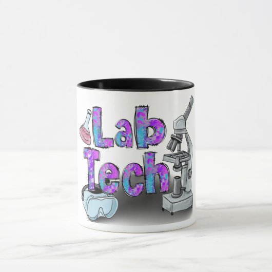 Niedlicher Labrador Tech Tasse (Zentrum)