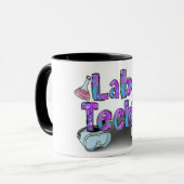 Niedlicher Labrador Tech Tasse (Vorderseite Links)