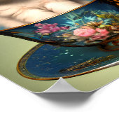 Niedlicher Labrador Welpe in einem Teacup Poster (Ecke)