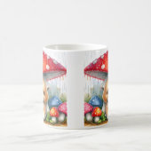 Niedlicher Labrador Welpe unter Pilzschüttler Kaffeetasse (Mittel)