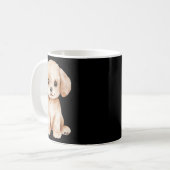Niedlicher Labrador Welpen Vater Mama Retriever Do Kaffeetasse (Vorderseite Links)