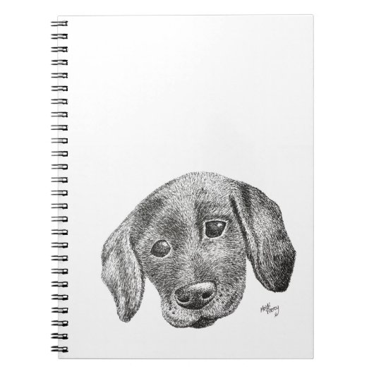 Niedlicher Labrador-WelpeSketchbook Notizblock (Vorderseite)