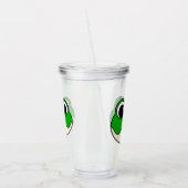 Niedlicher Lächelfrosch Acryltrinkbecher (Links)