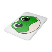 Niedlicher Lächelfrosch Badematte (Schrägansicht)