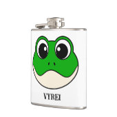 Niedlicher Lächelfrosch Flachmann (Links)