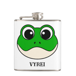 Niedlicher Lächelfrosch Flachmann