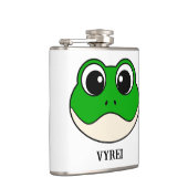 Niedlicher Lächelfrosch Flachmann (Rechts)