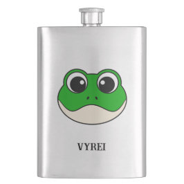 Niedlicher Lächelfrosch Flachmann