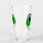 Niedlicher Lächelfrosch Glas (Links)