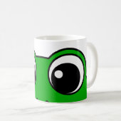 Niedlicher Lächelfrosch Kaffeetasse (VorderseiteRechts)