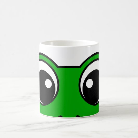 Niedlicher Lächelfrosch Kaffeetasse (Mittel)
