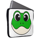 Niedlicher Lächelfrosch Laptopschutzhülle (Vorne Rechts)