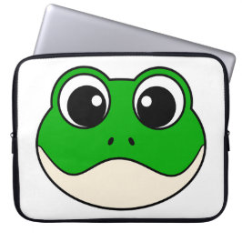 Niedlicher Lächelfrosch Laptopschutzhülle