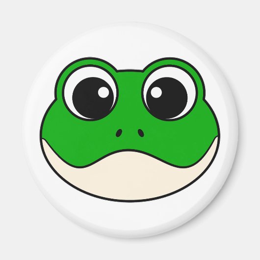 Niedlicher Lächelfrosch Magnet (Vorne)