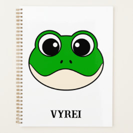 Niedlicher Lächelfrosch Planer