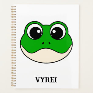 Niedlicher Lächelfrosch Planer