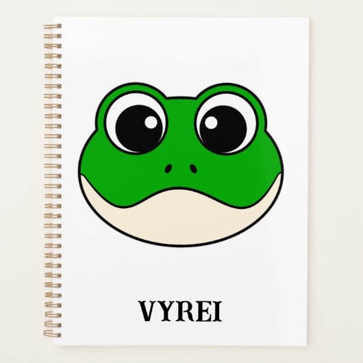 Niedlicher Lächelfrosch Planer (Vorderseite)