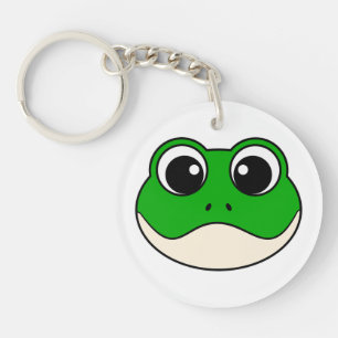 Niedlicher Lächelfrosch Schlüsselanhänger