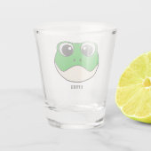 Niedlicher Lächelfrosch Schnapsglas (Rückseite)