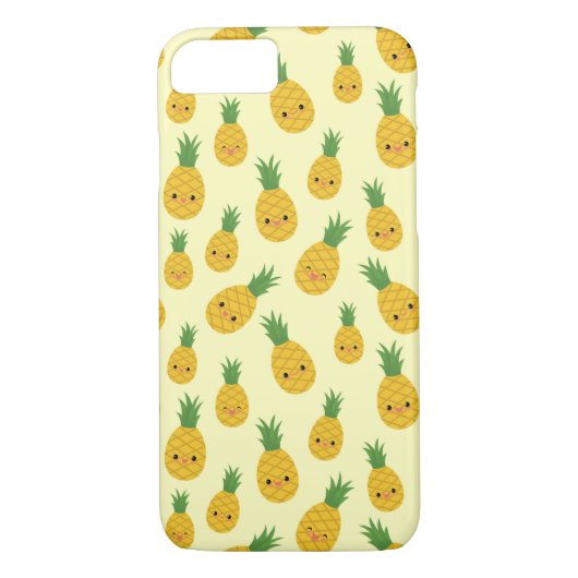 Niedlicher lächelnder Ananas-Muster-Telefon-Kasten Case-Mate iPhone Hülle (Rückseite)