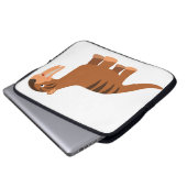 Niedlicher lächelnder Cartoon Thylacosmilus Laptop Laptopschutzhülle (Vorne Knopf)