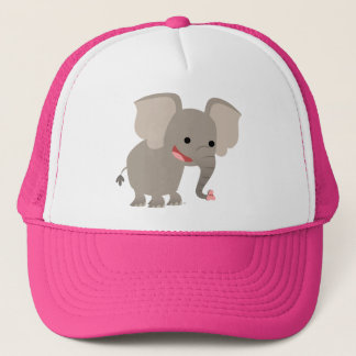 Niedlicher lachender Cartoon Elephant Hat Truckerkappe