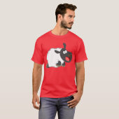 Niedlicher lachender Cartoon Schafe T - Shirt (Vorne ganz)
