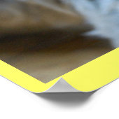 Niedlicher lachender Yorkie Welpenhund Yorkshire T Poster (Ecke)