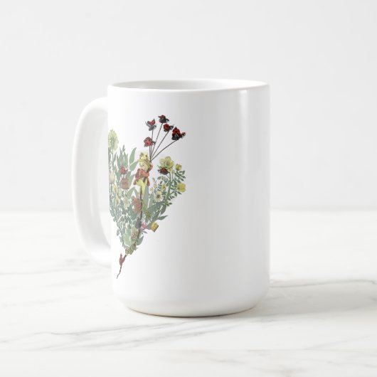 Niedlicher Lady Bug Inspirierend Adventure Quote A Kaffeetasse (Vorderseite Links)