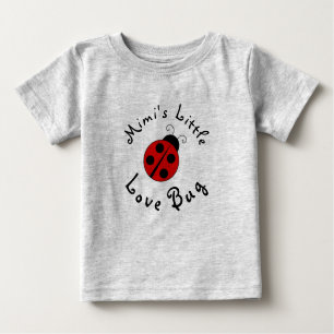 Niedlicher Lady Bug Personalisiert Mimis kleiner L Baby T-shirt