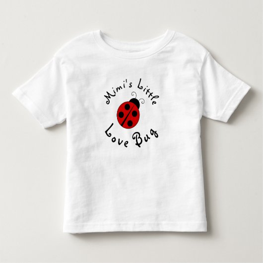Niedlicher Lady Bug Personalisiert Mimis kleiner L Kleinkind T-shirt (Vorderseite)