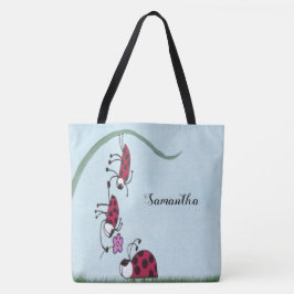 Niedlicher Ladybug, der seine Liebe zeichnet Tasche