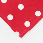 Niedlicher Ladybug-Individuelle Name Rosa und Rote Fleecedecke (Ecke)