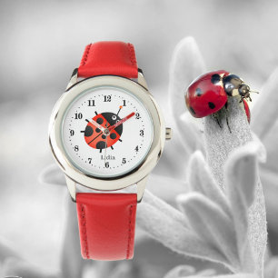 niedlicher Ladybug-Liebhaber Armbanduhr