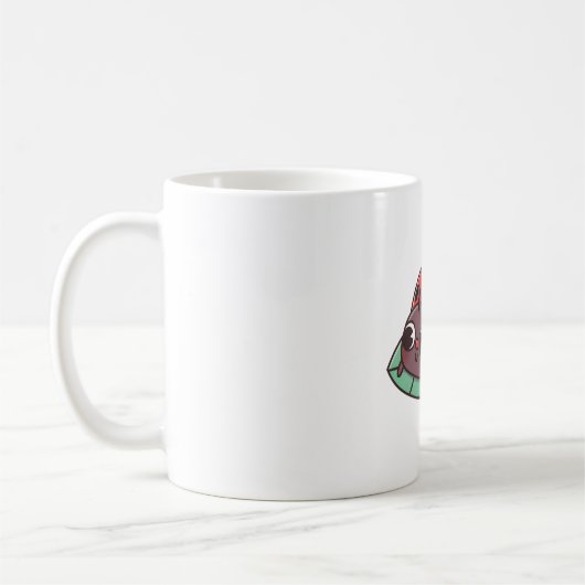 Niedlicher Ladybug mit schwarzen Herzstücken Kaffeetasse (Links)